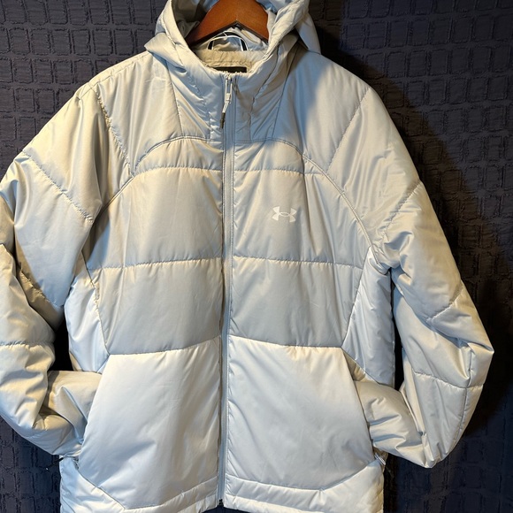 NWT! Under Armour Men's Storm Insulated Full-Zip Hooded Jacket Grey Size XL - Picture 3 of 14